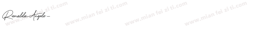 Rionaldo Angelo字体转换
